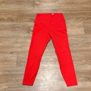 CRZ YOGA Vibrant Red Leggings